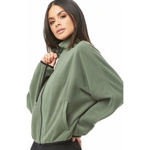 Forever 21 Oversized Fleece Zip